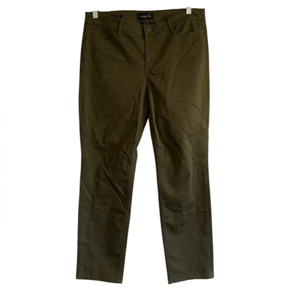 Green Skinny Pants, Size 12P